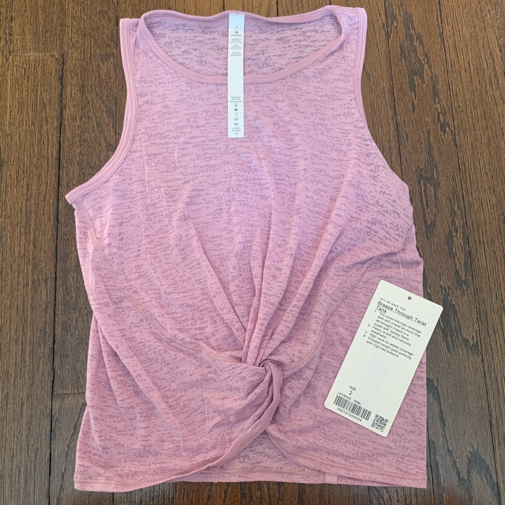 NWT Lululemon Breeze Through Twist Tank